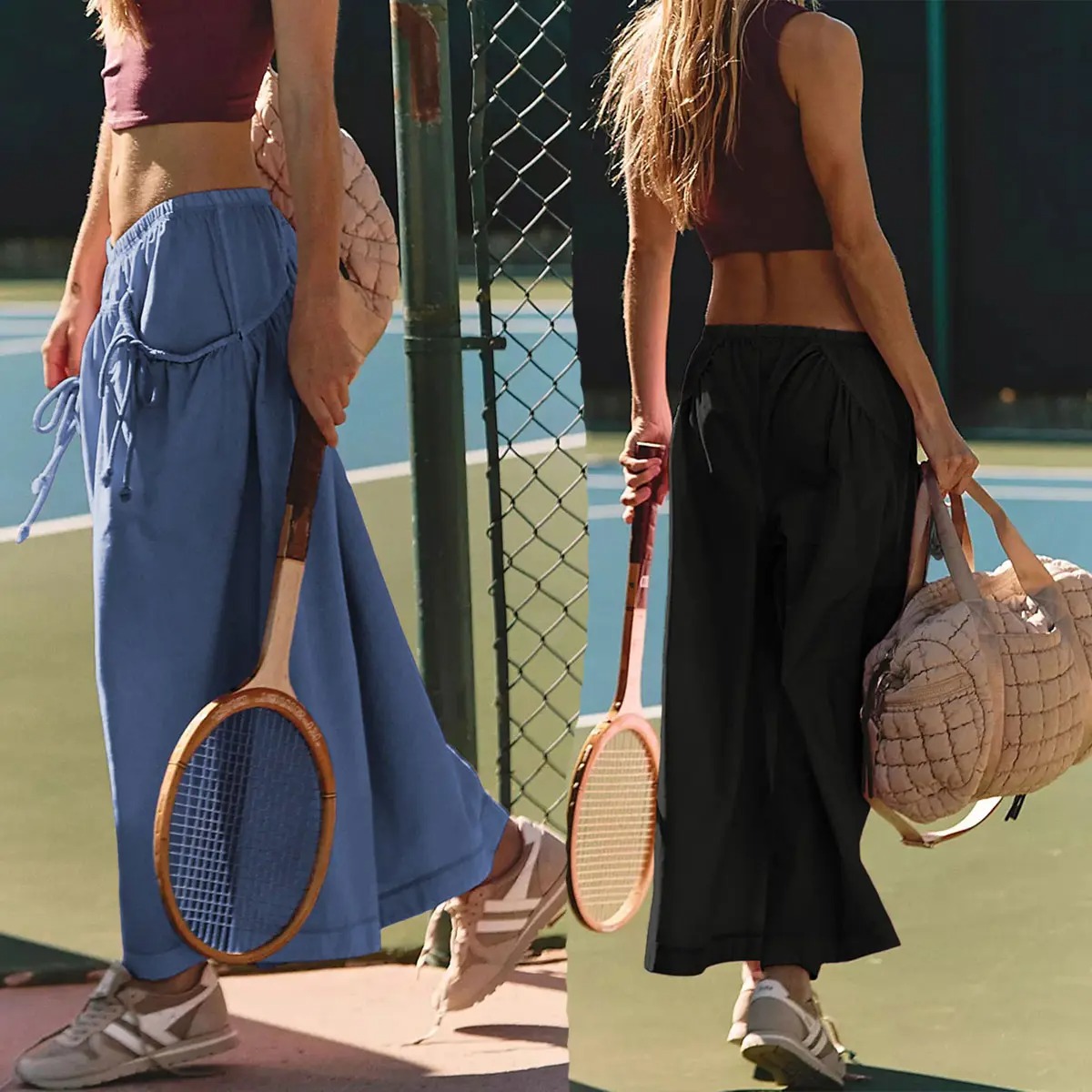 ✨ Women’s Wide-Leg Parachute Track Pants