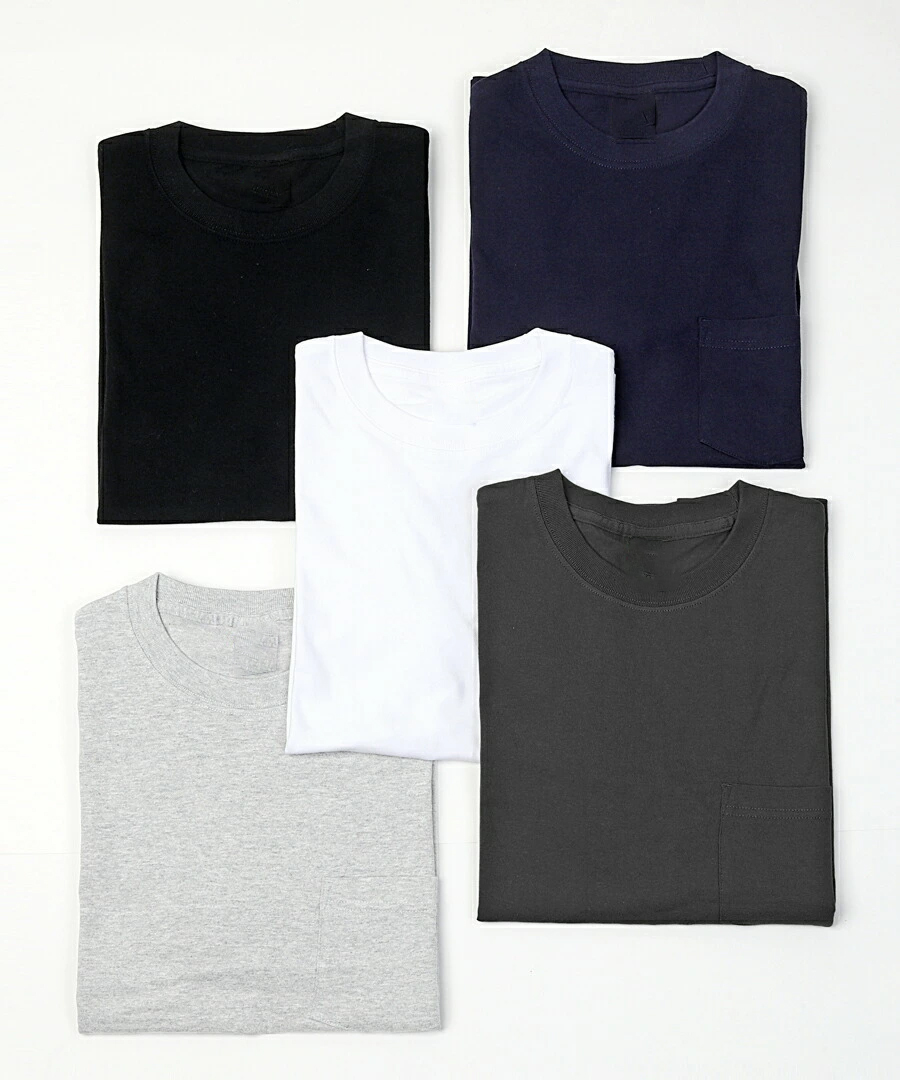 ポケットTシャツ メンズ 全5色