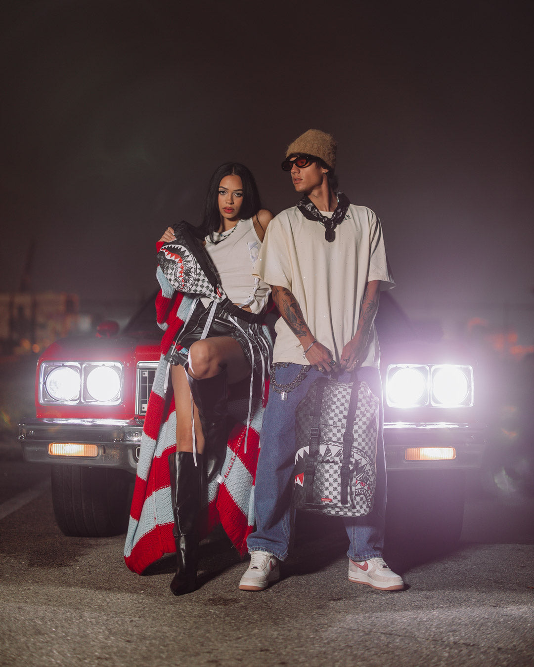 SCRIBBLE DRIBBLE CHECK HILLS BACKPACK