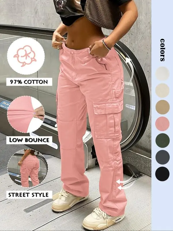 Women’s Baggy Cargo Pants – Comfortable Casual Streetwear