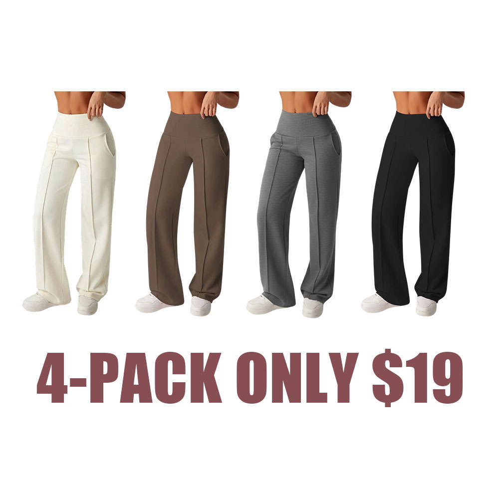 🔥Easter Sale!Women's High-Waisted Wide Leg Sweatpants with Pockets