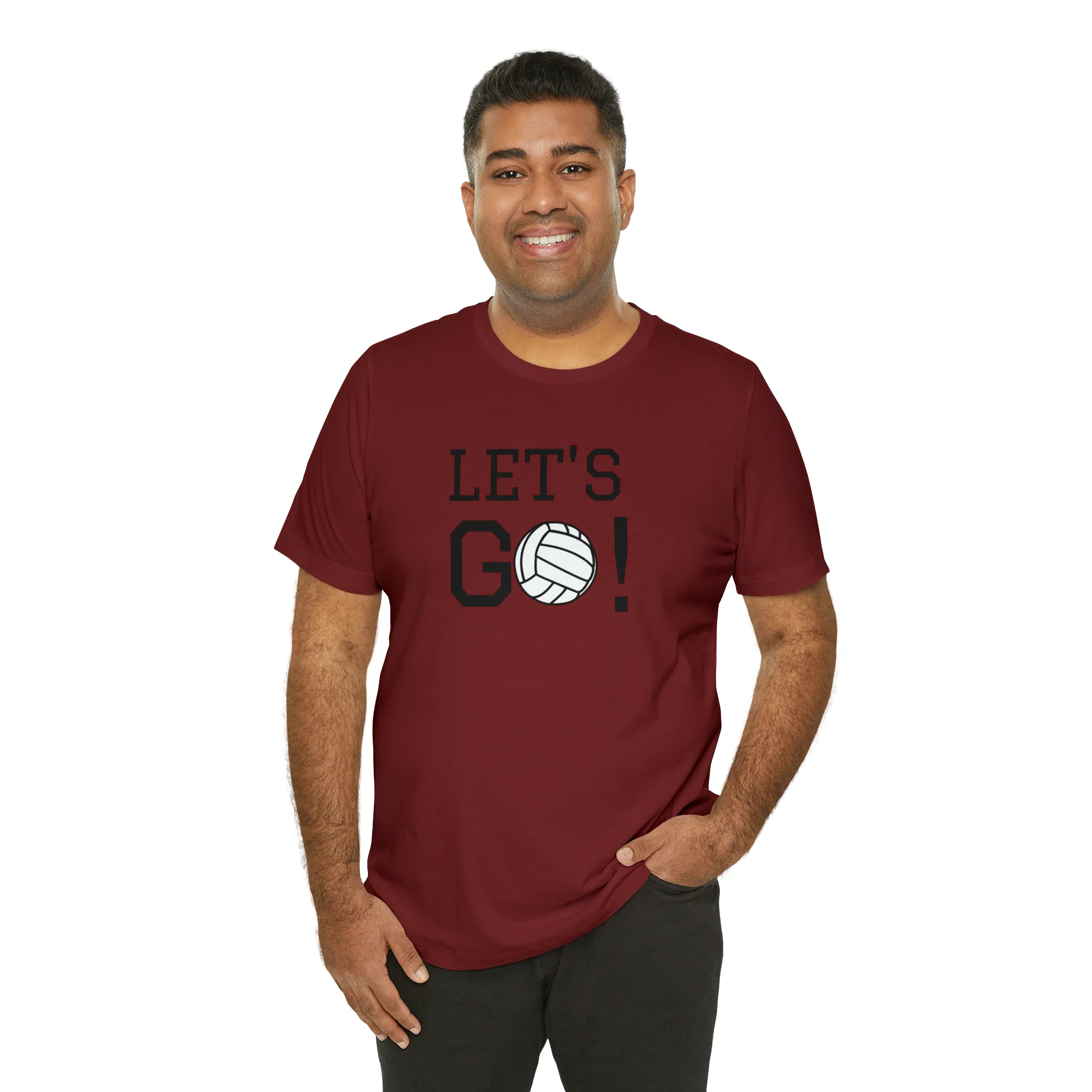 Let's Go! Volleyball Unisex Jersey Short Sleeve Tee
