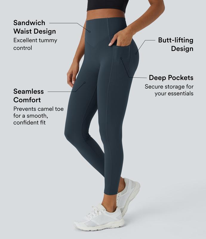 🔥SculptLift High‑Waist Shaping Leggings with Pockets