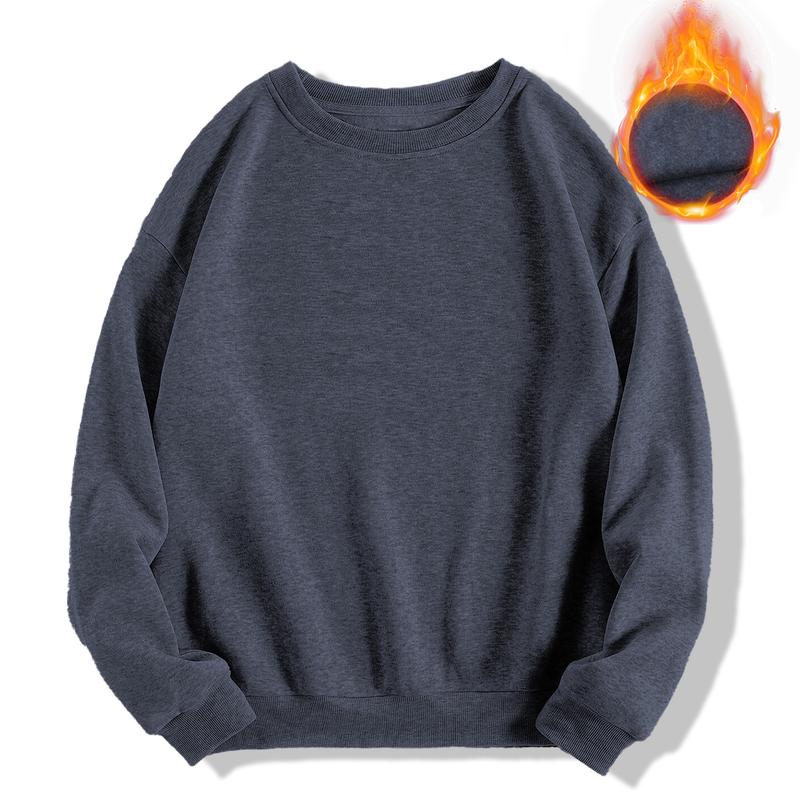Unisex Thick Crewneck Sweatshirt – Soft Cotton Blend Pullover