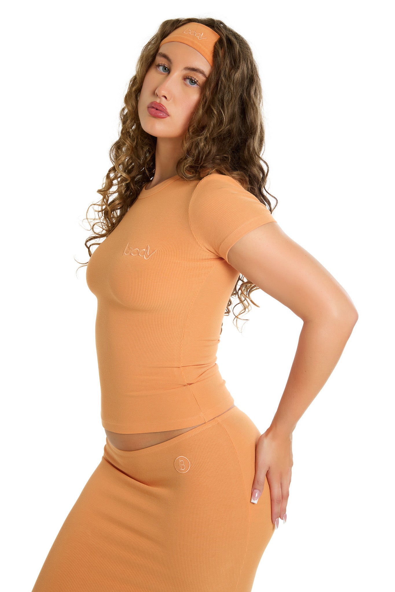 RIBBED SHIRT ESSENTIAL (ORANGE)