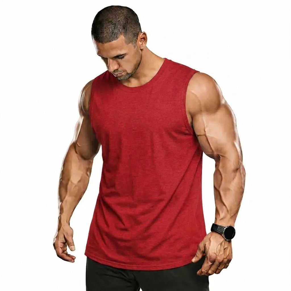 Men's Sleeveless Crewneck Tank Top