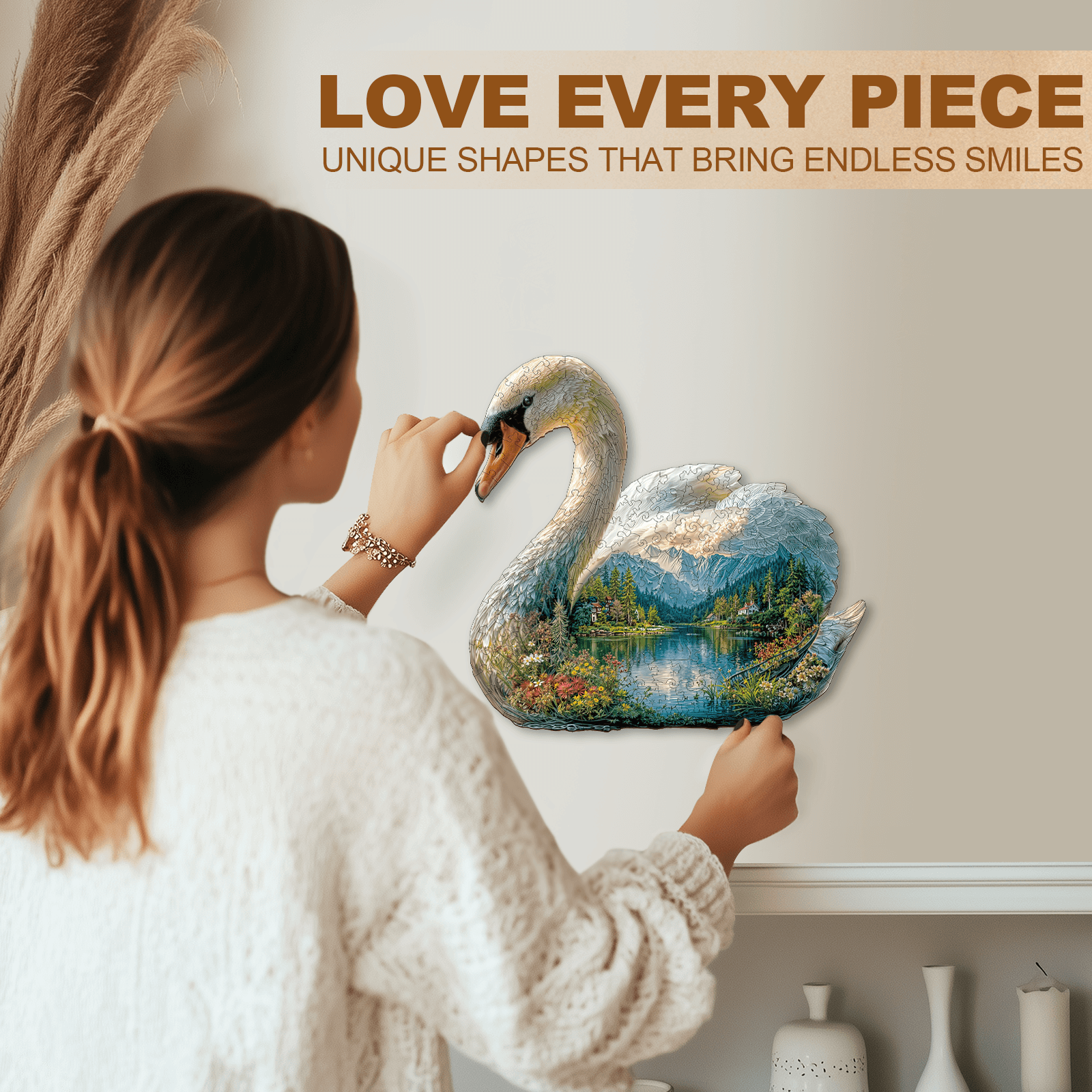 Swan Dream Wooden Jigsaw Puzzle