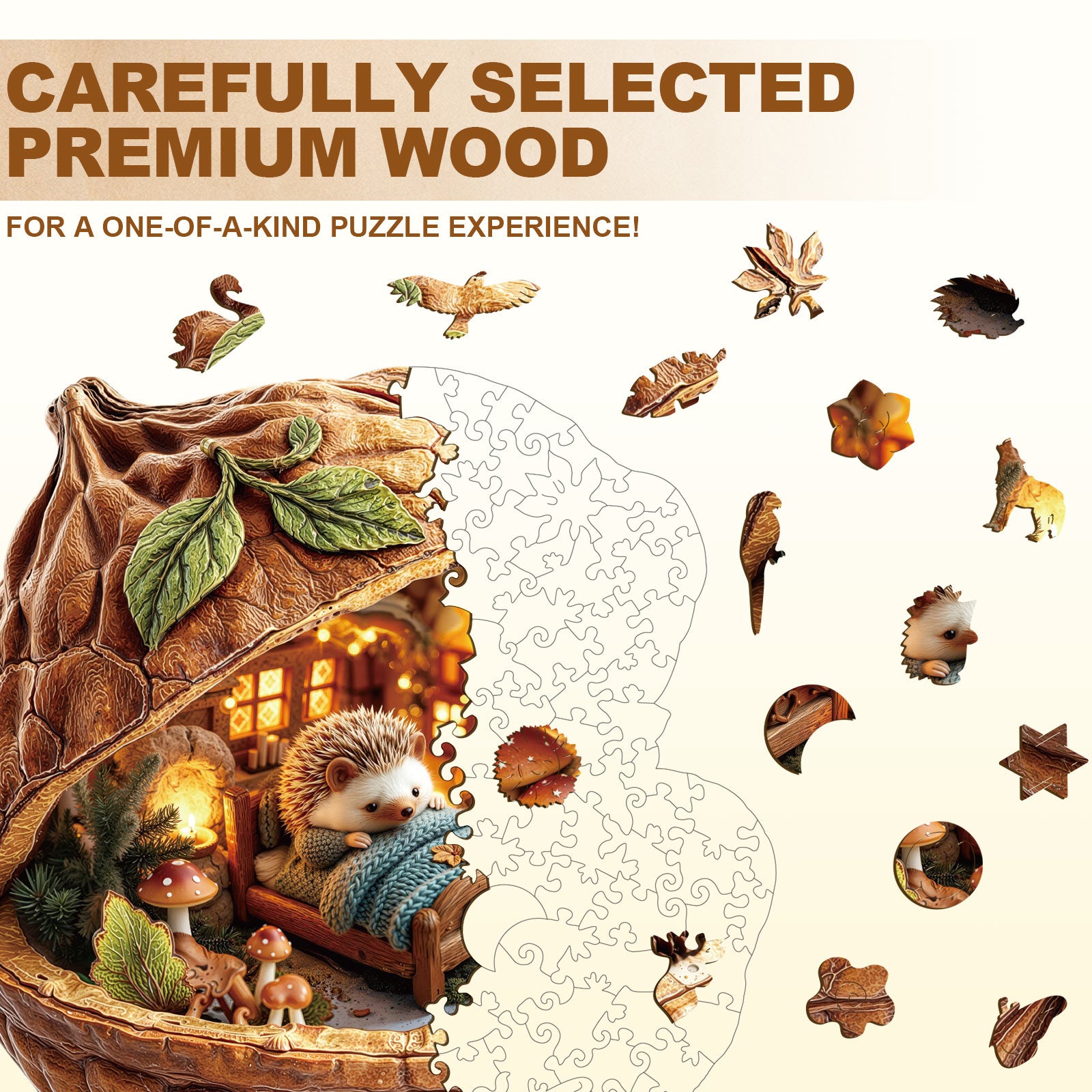 Walnut Dream Wooden Jigsaw Puzzle