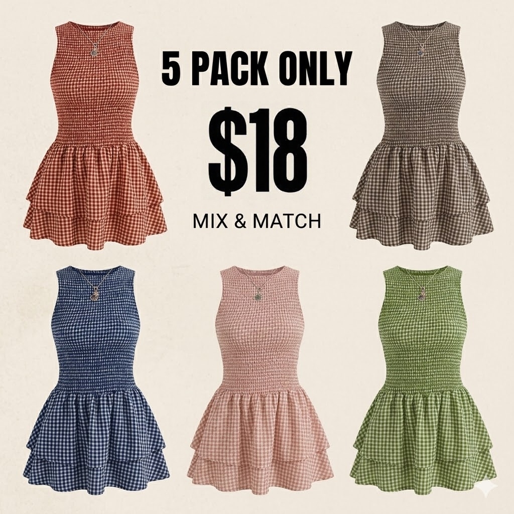 Women's Casual Sleeveless Short Dress