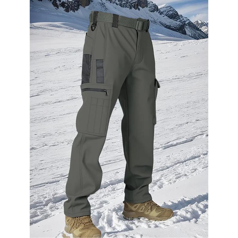Men’s Tactical Fleece-Lined Joggers — Windproof Outdoor Pants