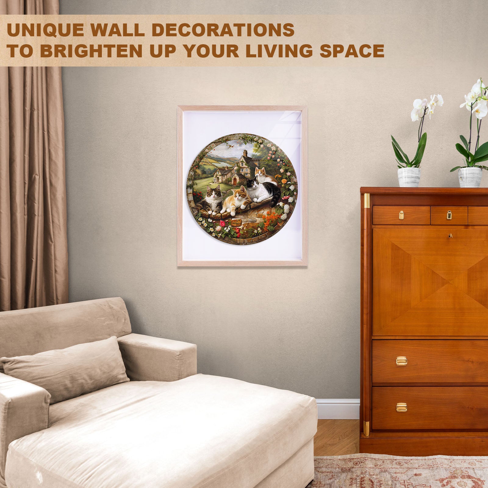 Kitten Manor Wooden Jigsaw Puzzle