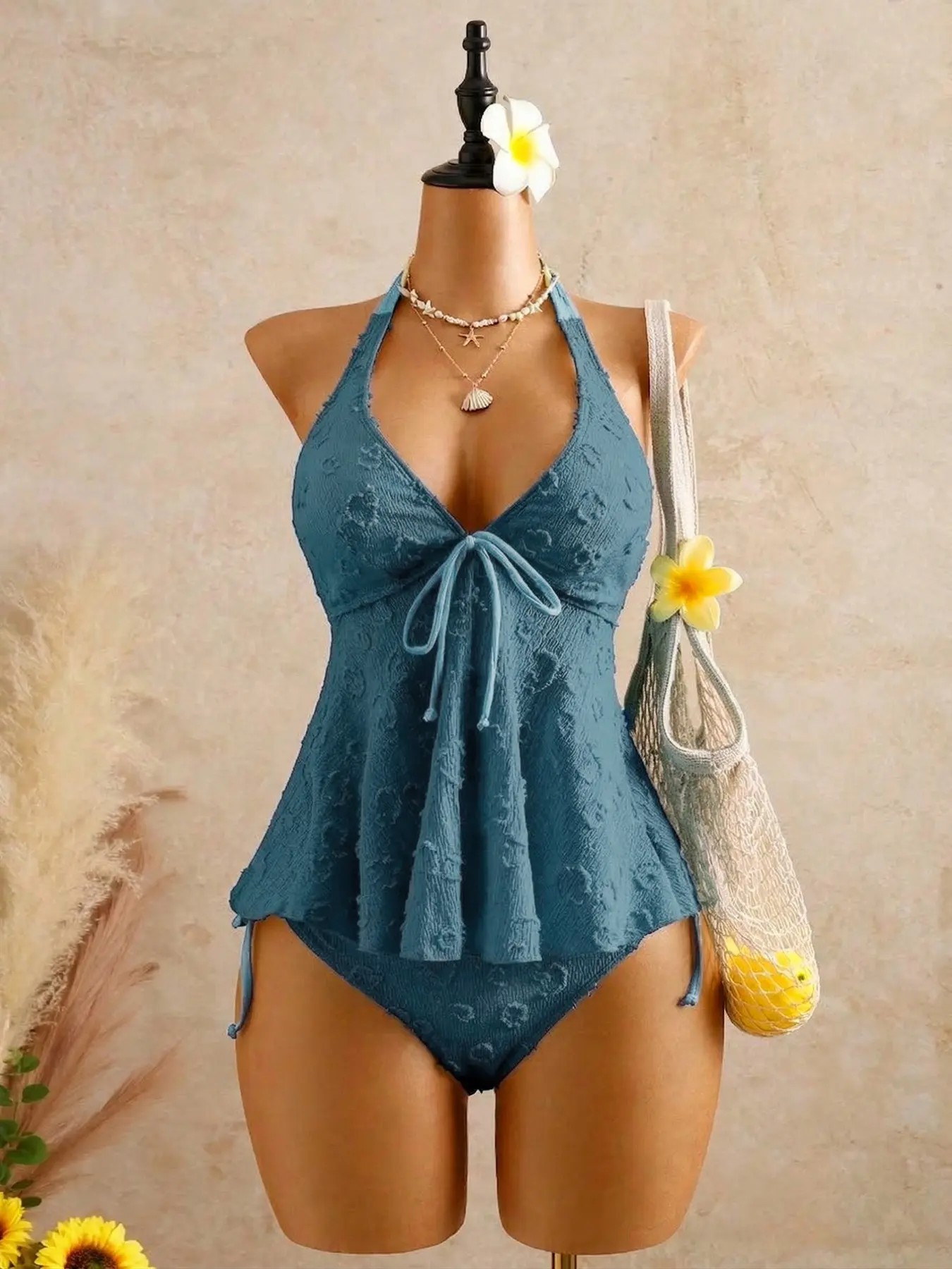 Women's Fashion Tankini Swimsuit, Stylish Two-Piece Swimwear