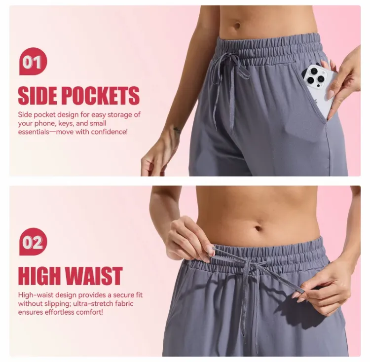 🔥SHOWITTY Plus Size Women's Sweatpants – High-Waisted Joggers with Pockets for Lounging,Workouts & Yoga🔥