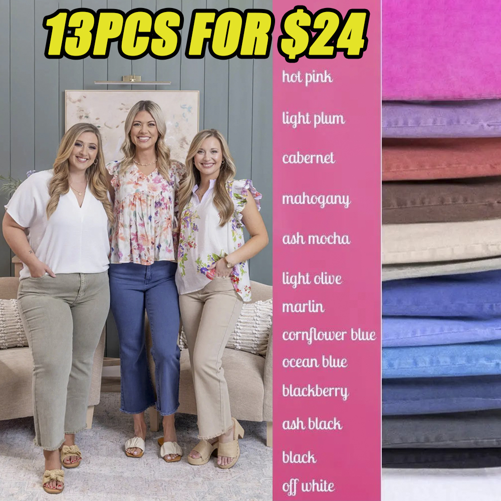 High Waisted Cropped Bootcut Pant | S - 6X