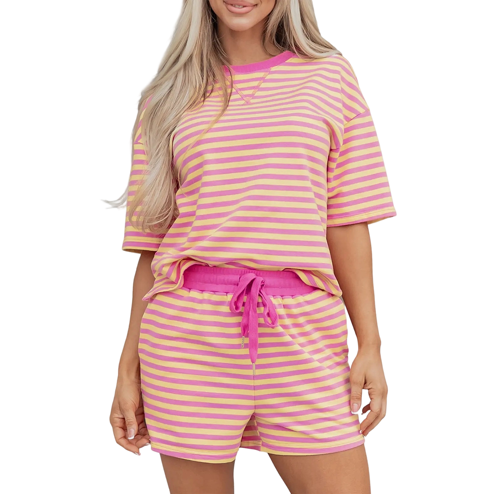 ✨✨✨Women's Drop Shoulder Stripe Set