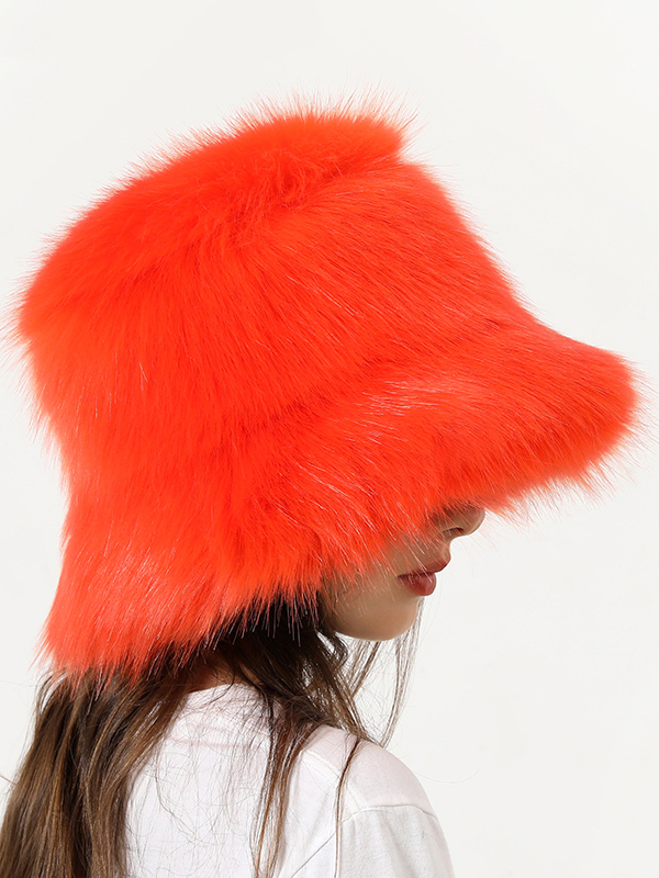 Keep Warm Solid Color Bucket Hat