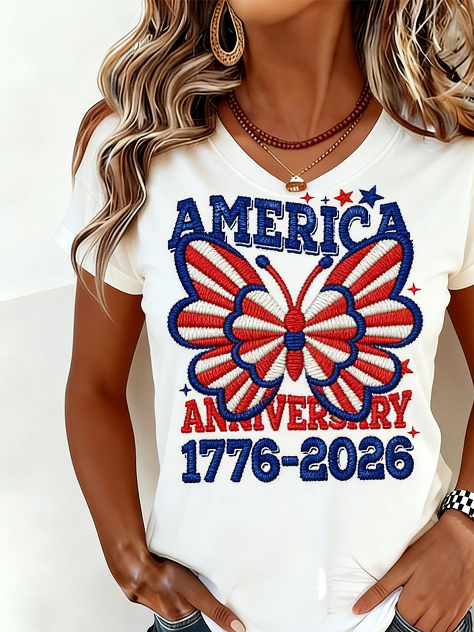 Crew Neck Vintage T-Shirt