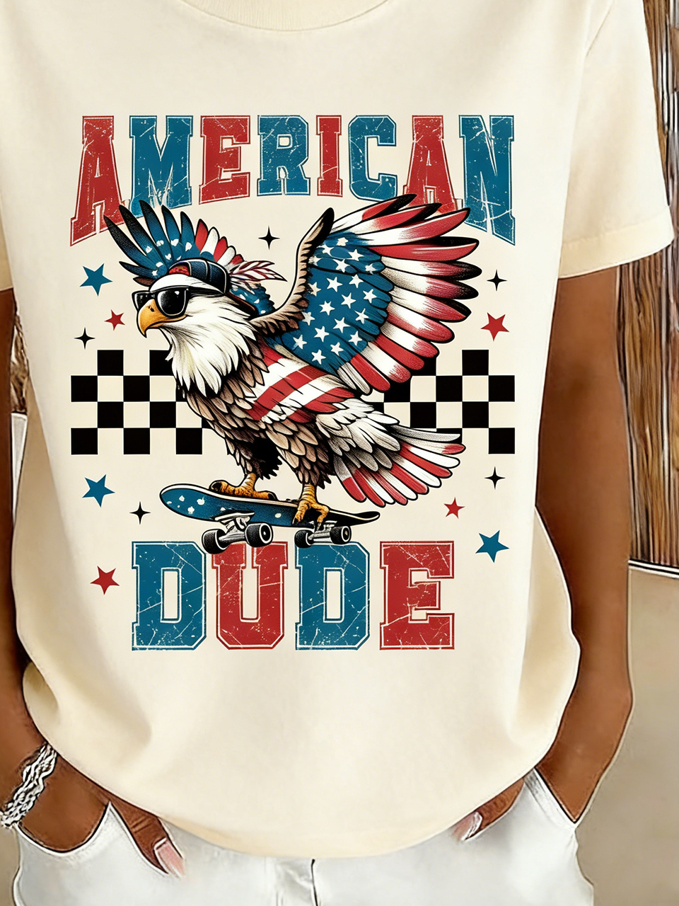 Text Letters Cotton Regular Fit Casual T-Shirt