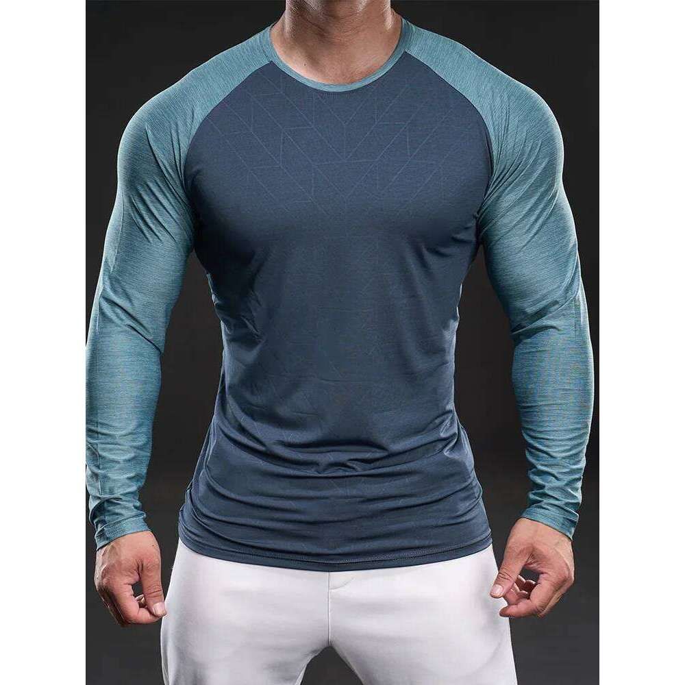 🏃‍♂️ Men’s Quick-Dry Colorblock Performance T-Shirt Set