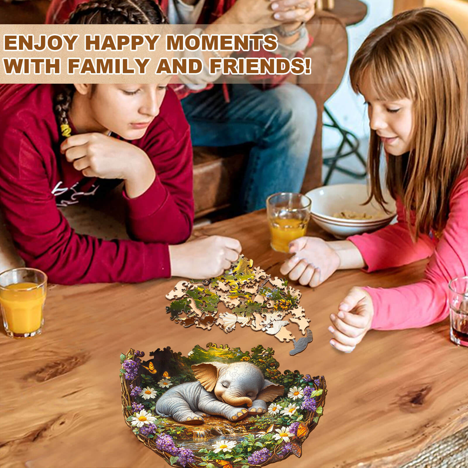 Dream Elephant Wooden Jigsaw Puzzle