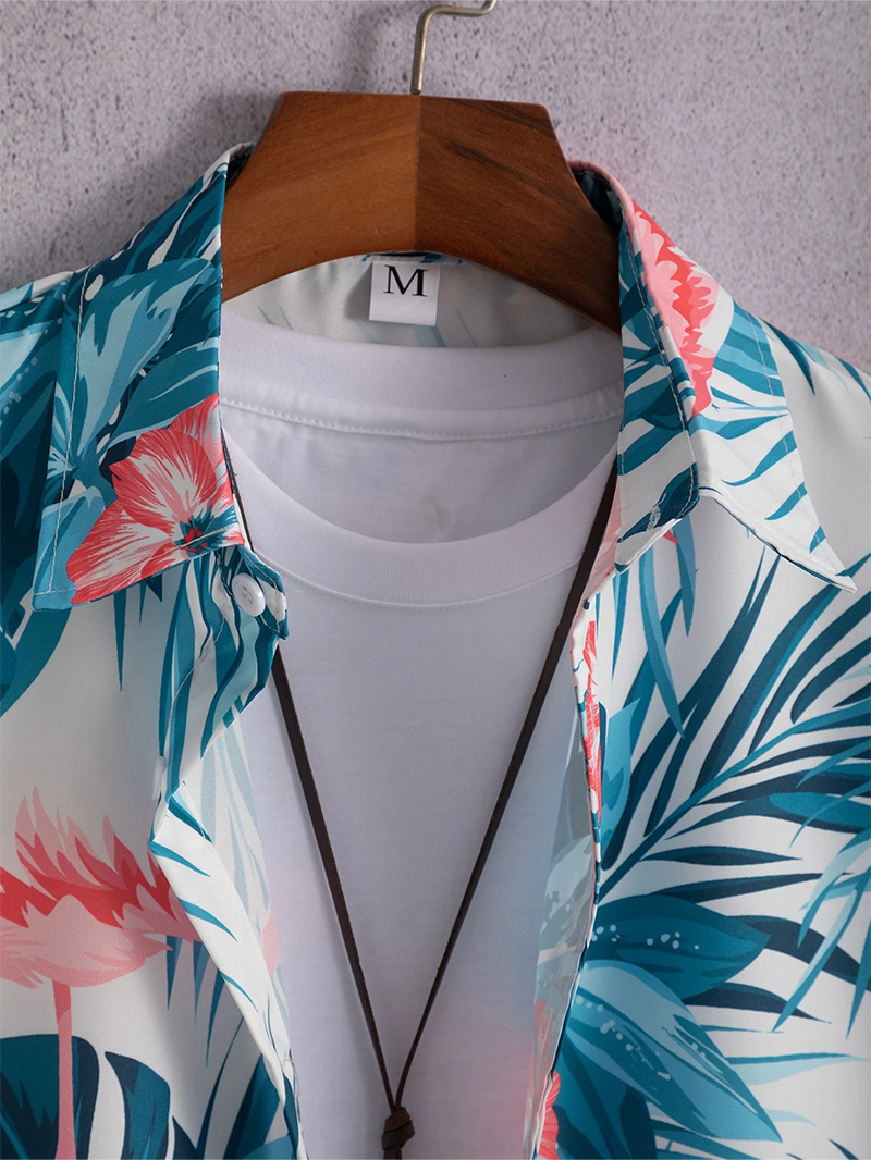 Men's Vacation Short Sleeve Printed Shirts Tops