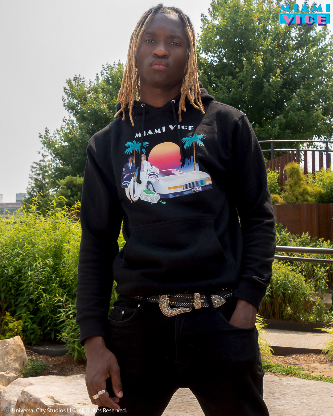 MIAMI VICE HOODY (BLACK)