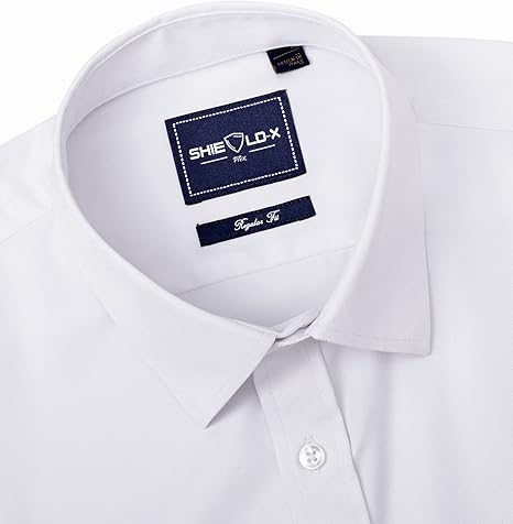 Men Long Sleeve Stretch Stain Proof Wrinkle Free Button Down Shirts Formal Shirts