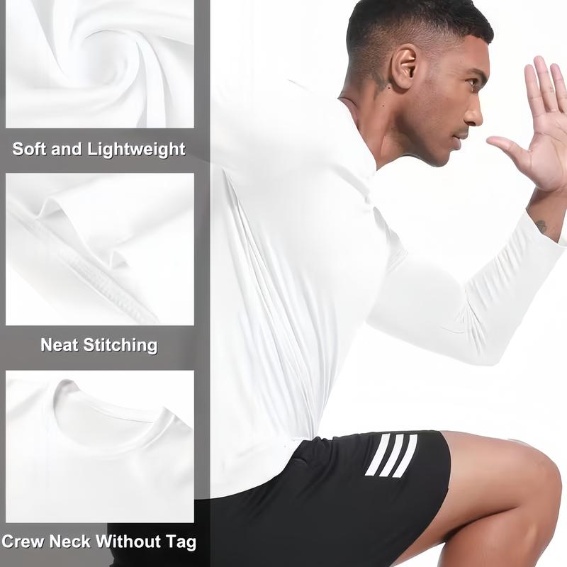 Men’s Quick-Dry Long Sleeve Performance Tee – Lightweight Athletic Top
