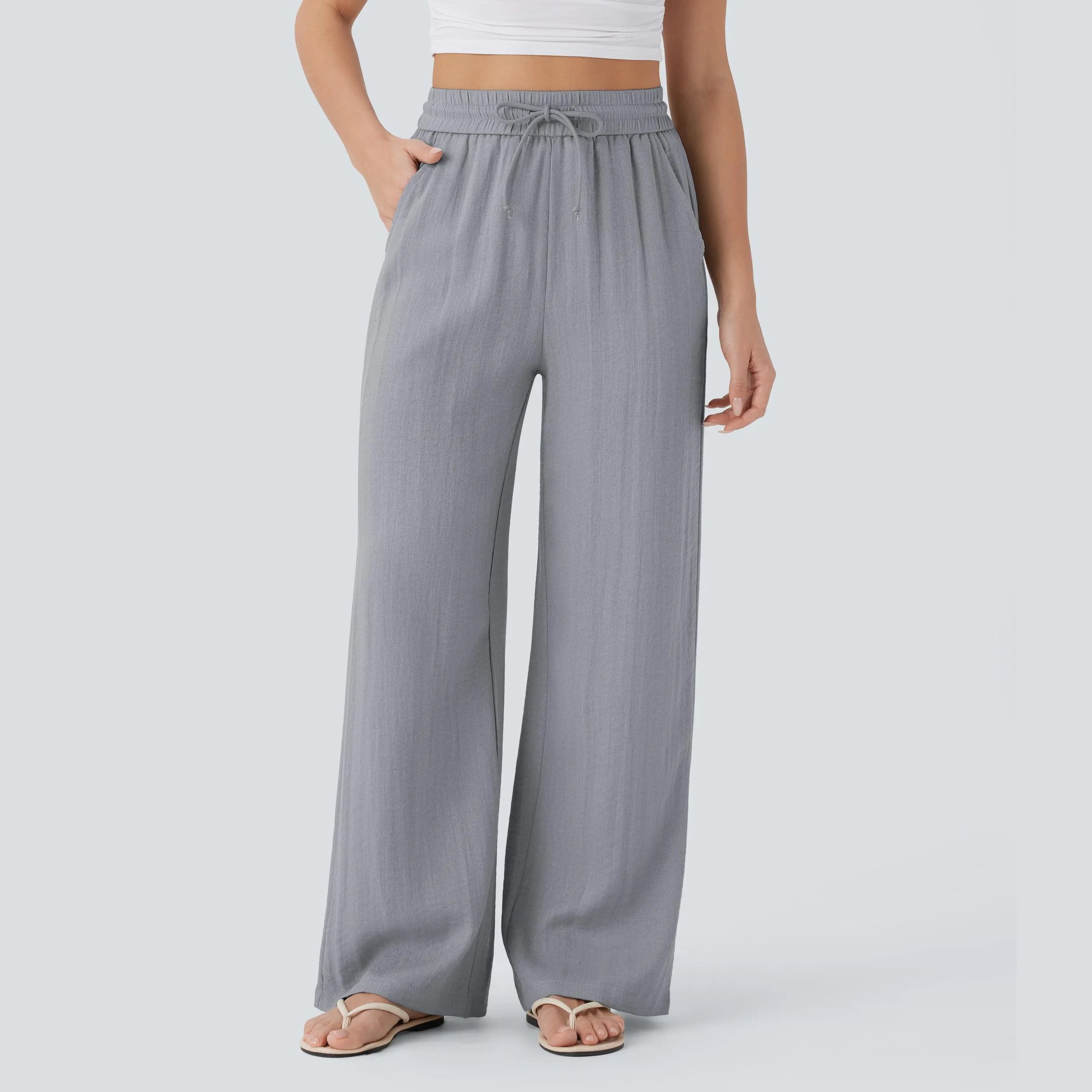 Women's High Waist Wide Leg Pants