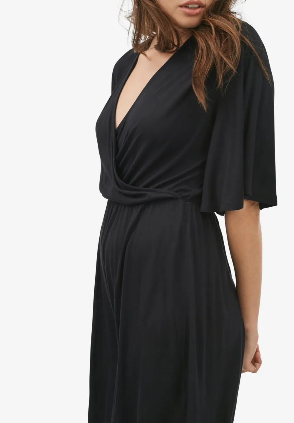 Flutter Sleeve Surplice Romper