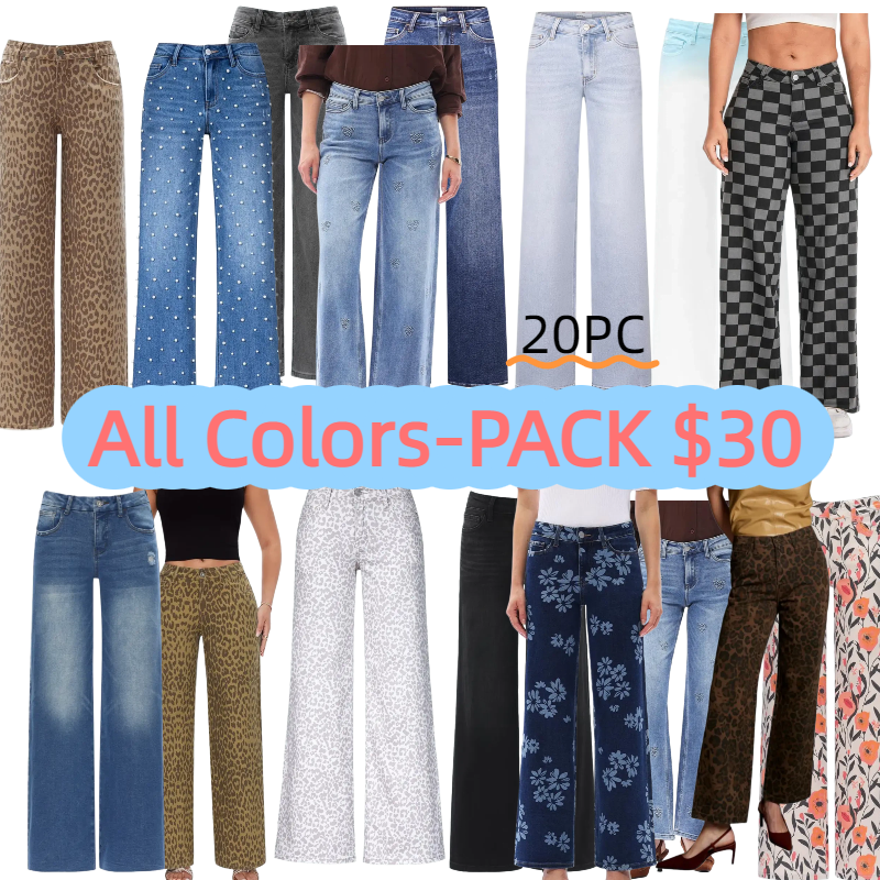 Mid-low Rise Baggy Jeans