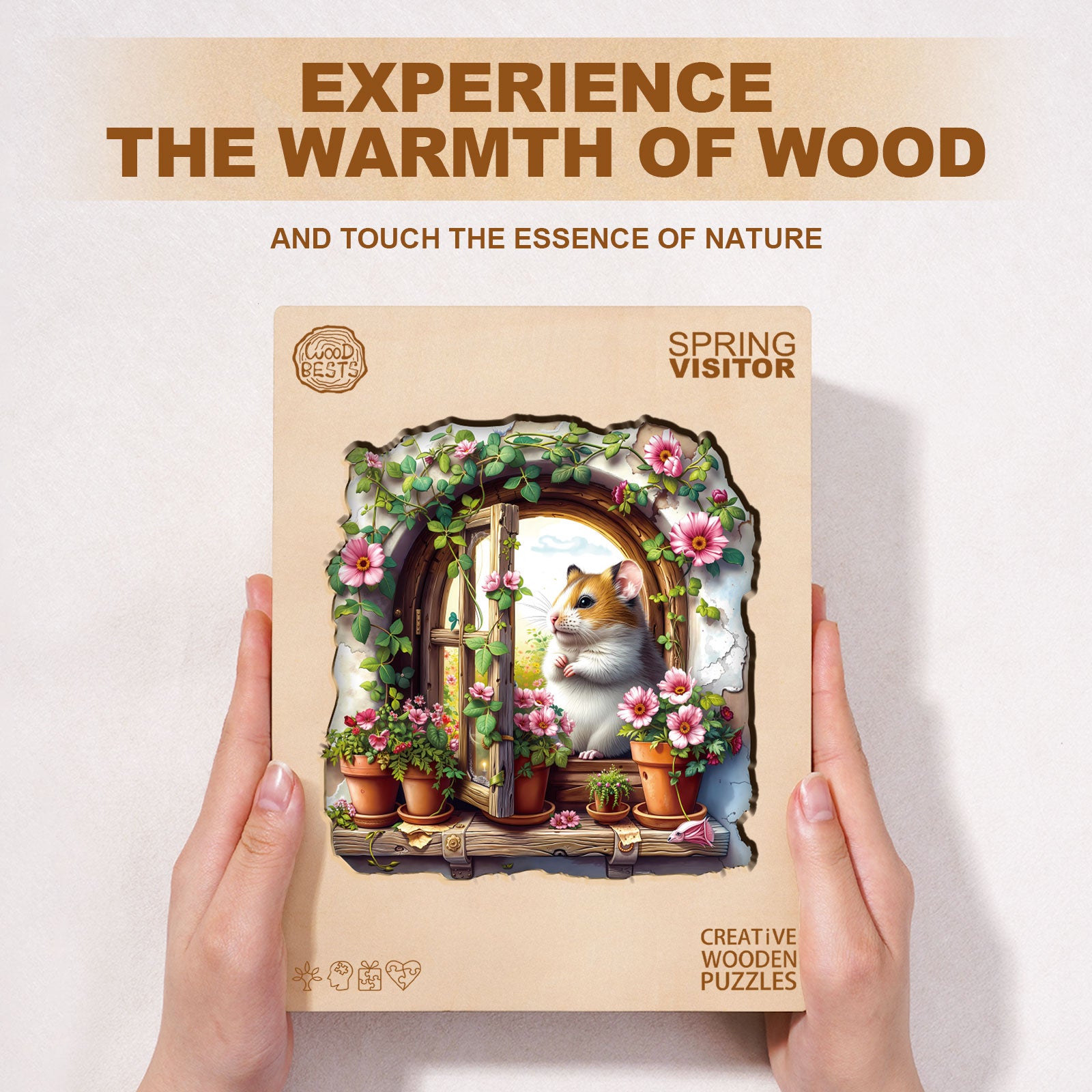 Spring Visitor Wooden Jigsaw Puzzle