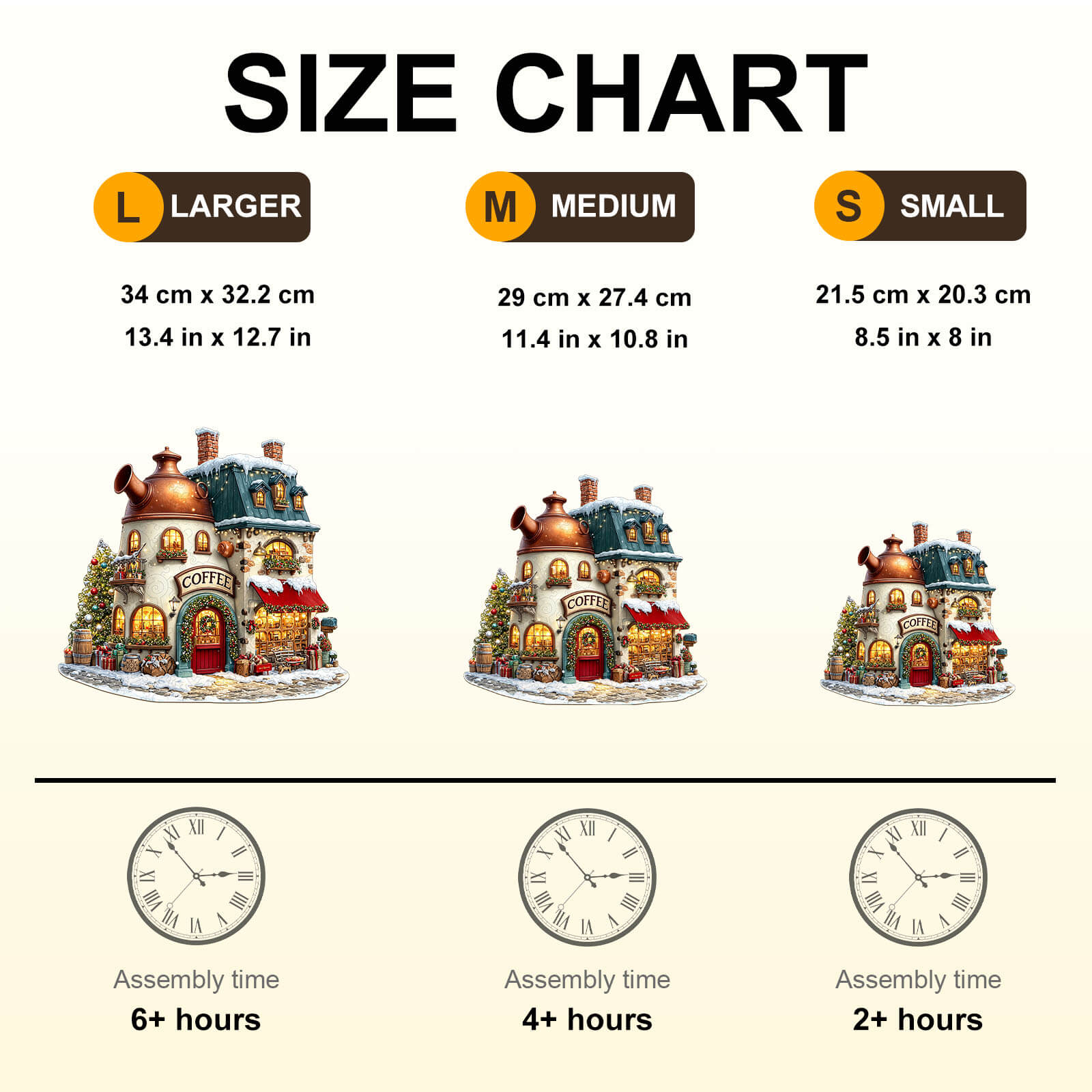 Christmas Cafe Wooden Jigsaw Puzzle