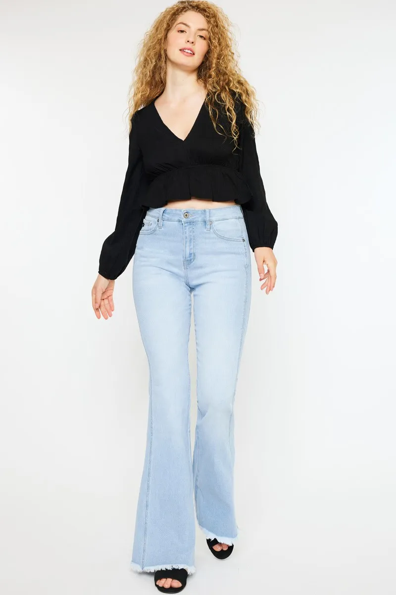 High Rise Curvy Flare Jeans