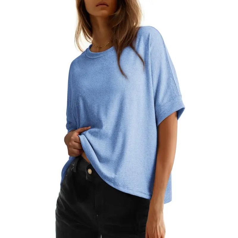 Women's Tops for Women 2026 Loose Oversized Basic Tee Comfortable Soft Fabric Flattering Fit