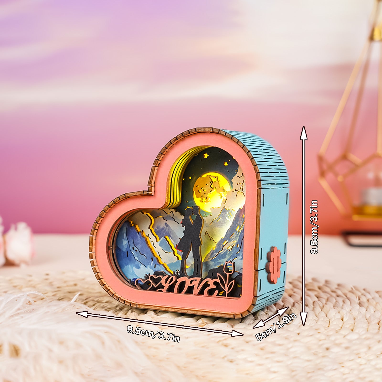 Lover in the Stars Kit - 3D Wooden Puzzle Night Light