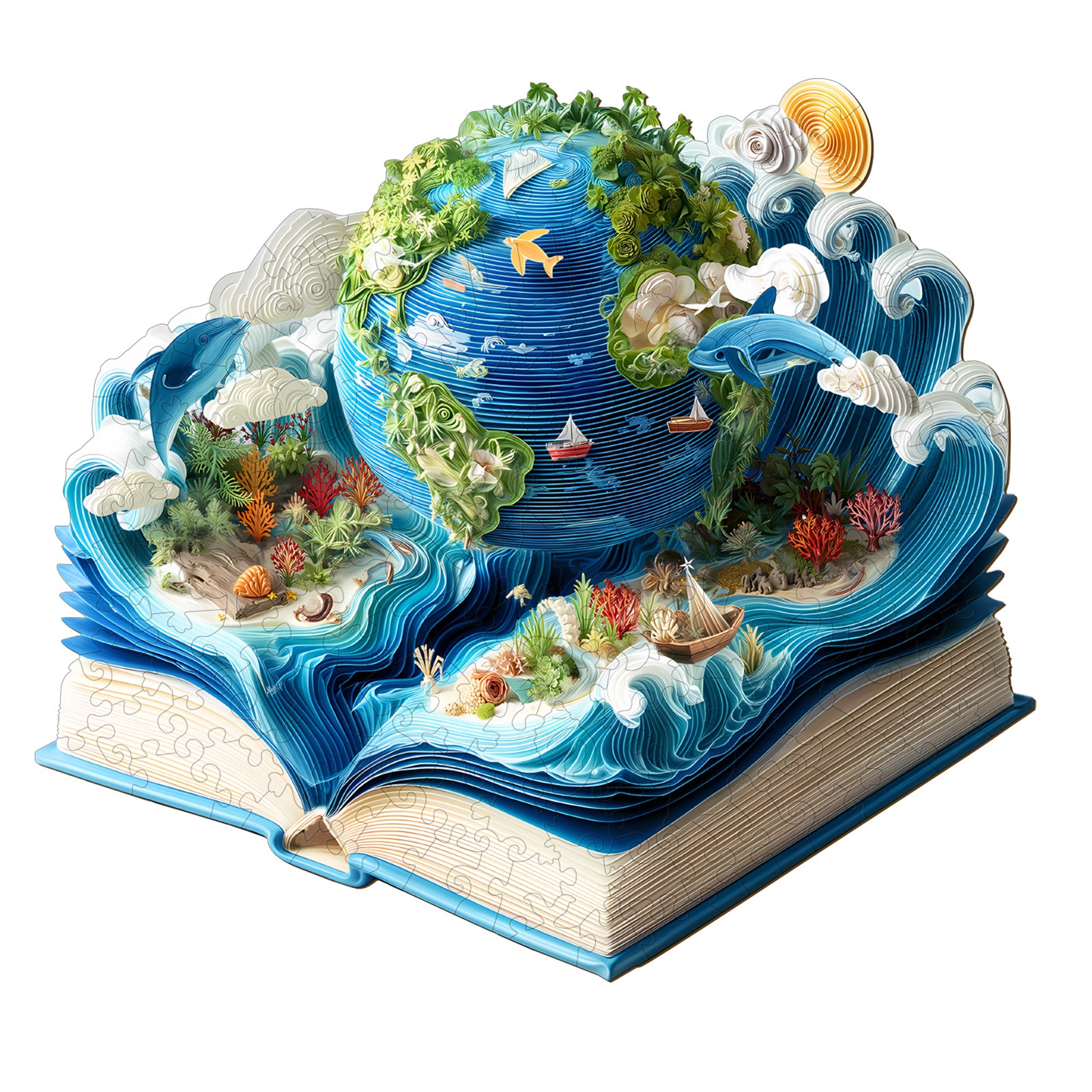 Ocean and Earth Wooden Jigsaw Puzzle