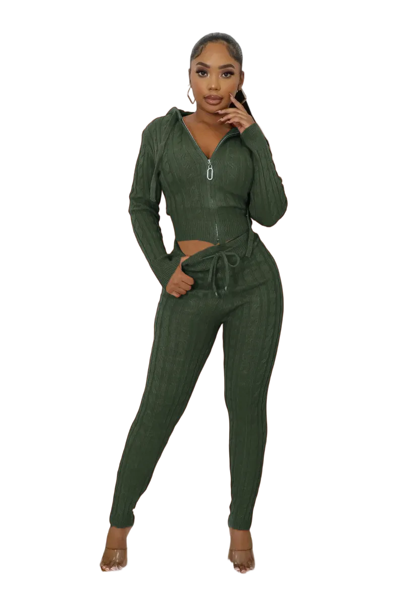 Women's Fashion Sweater Legging Set