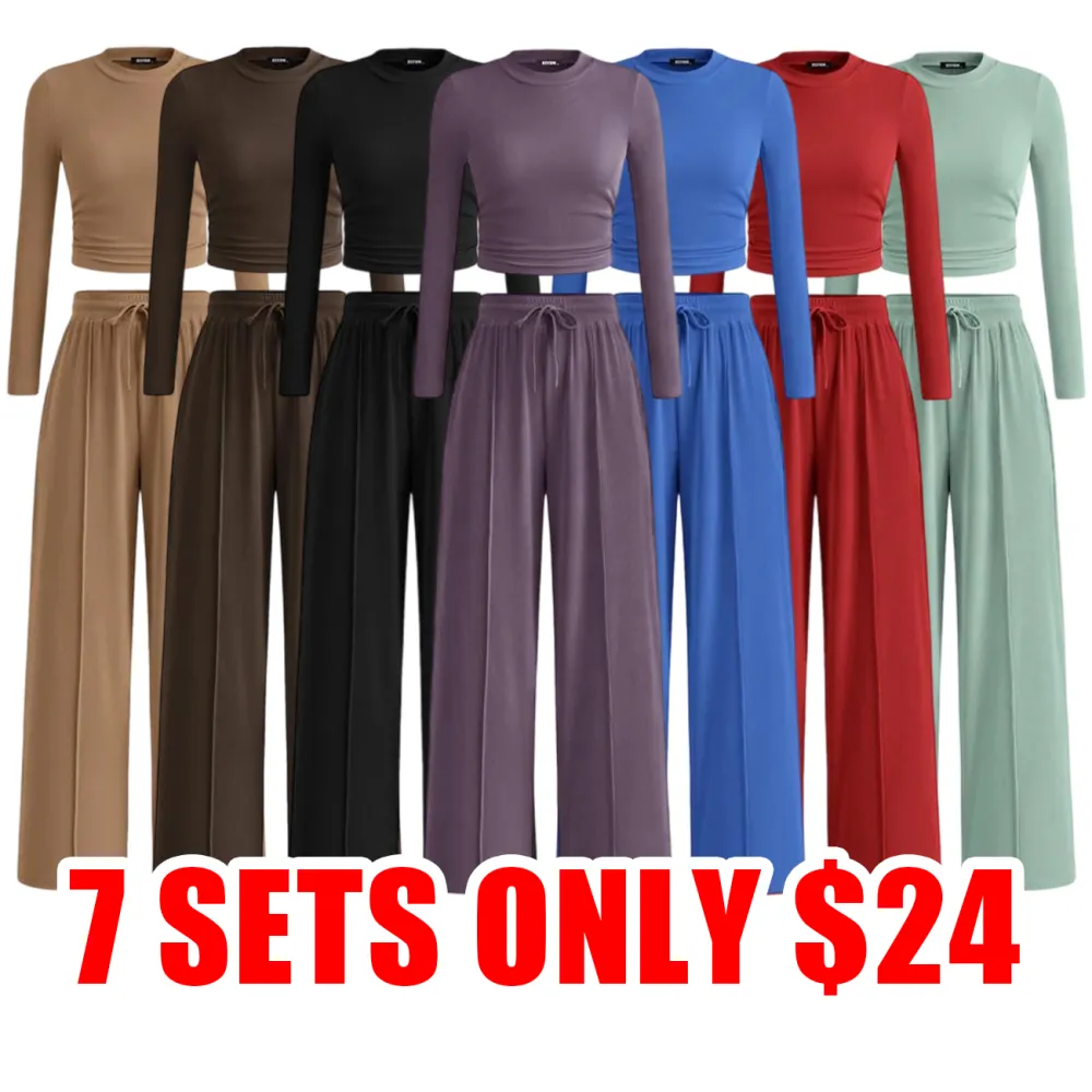 Women’s 2-Piece Ribbed Knit Lounge Set