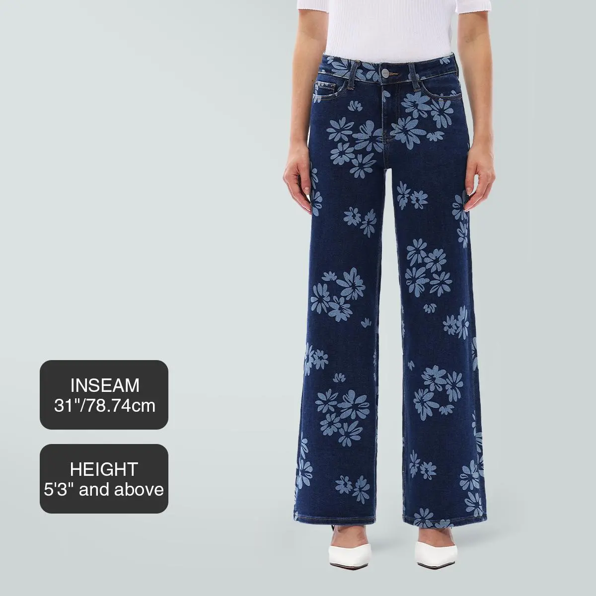 Mid-low Rise Baggy Jeans