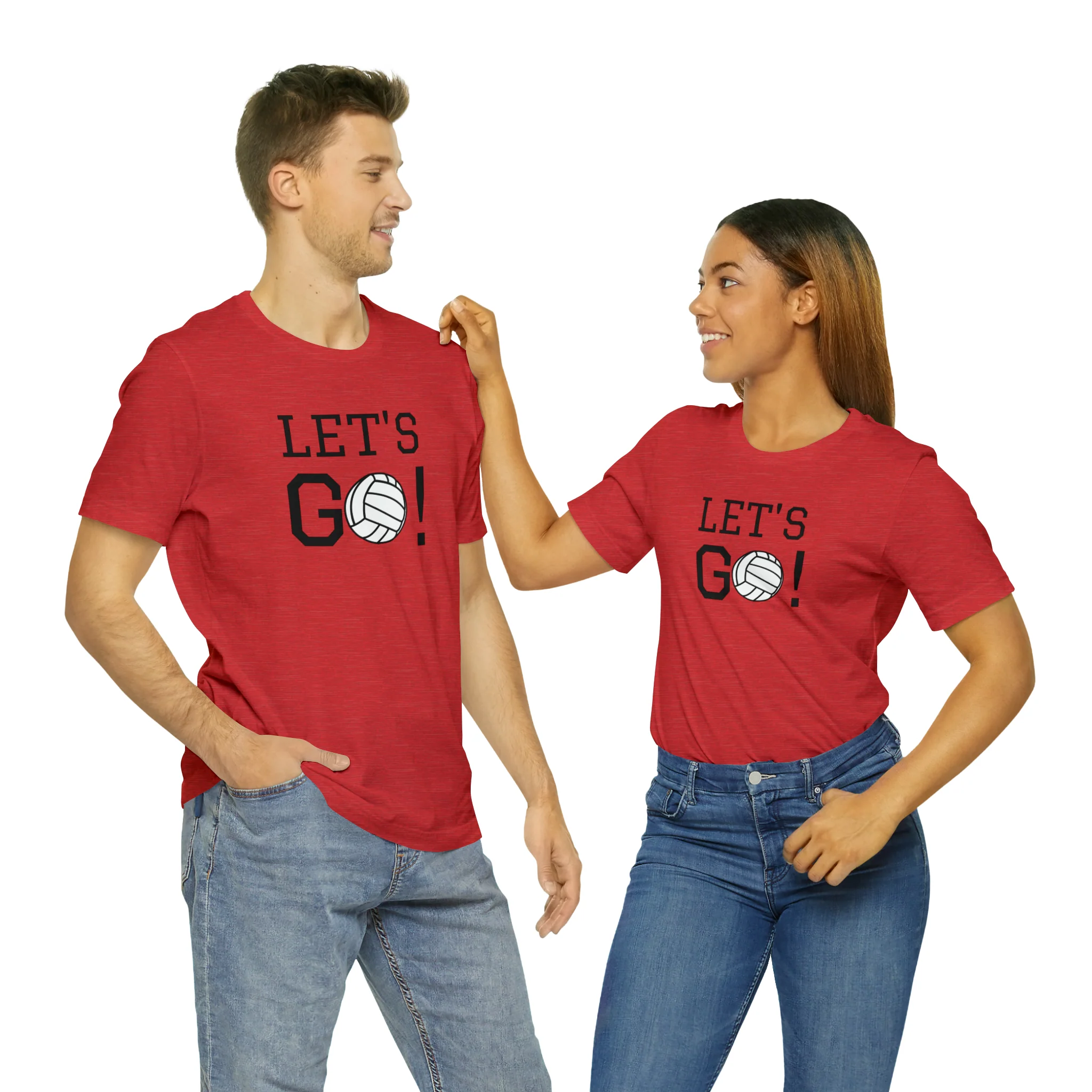 Let's Go! Volleyball Unisex Jersey Short Sleeve Tee