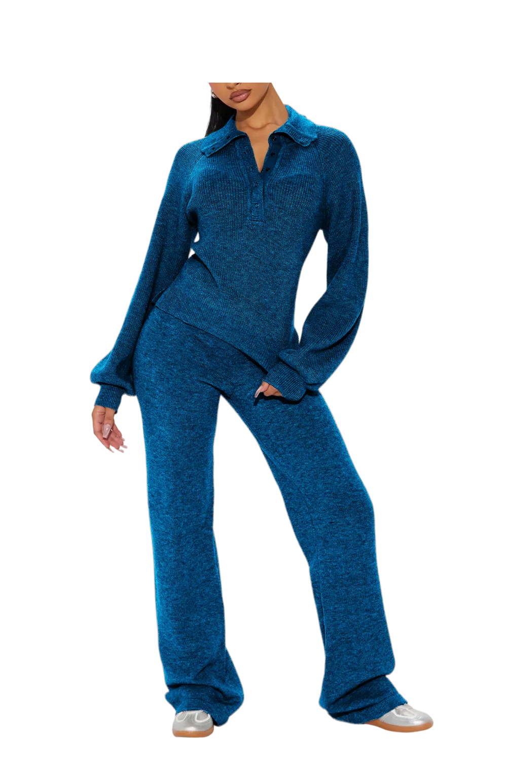 Sweater Pant Set - Charcoal