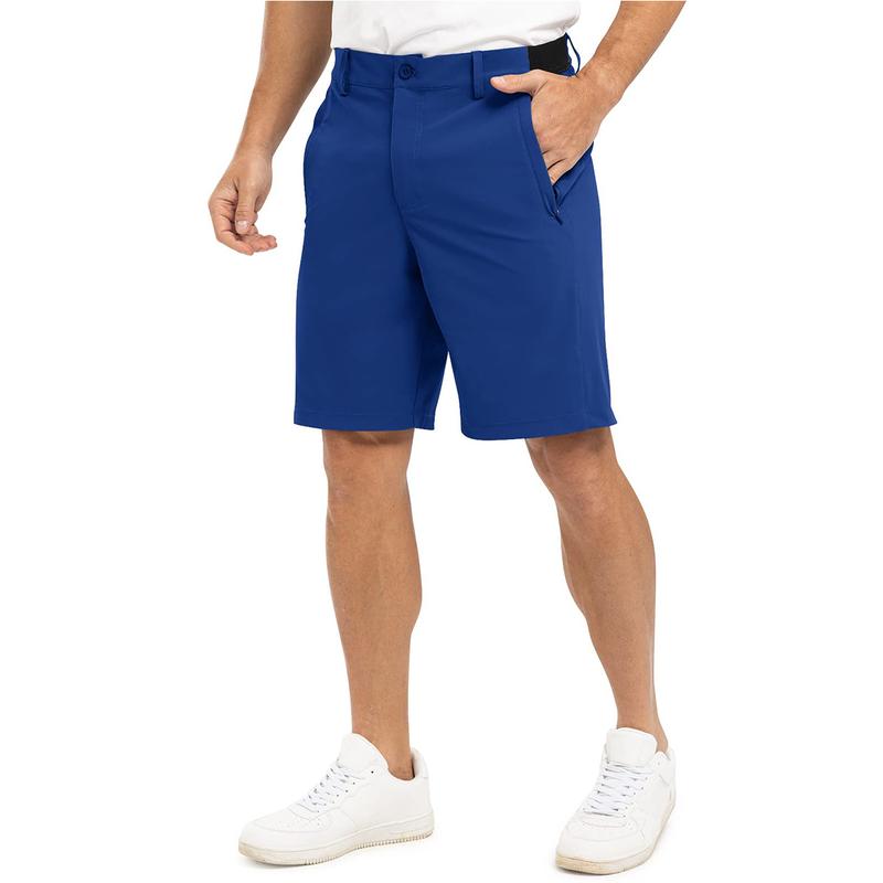 Men’s 9” Quick-Dry Stretch Golf & Work Shorts – Lightweight Casual Shorts with 3 Pockets