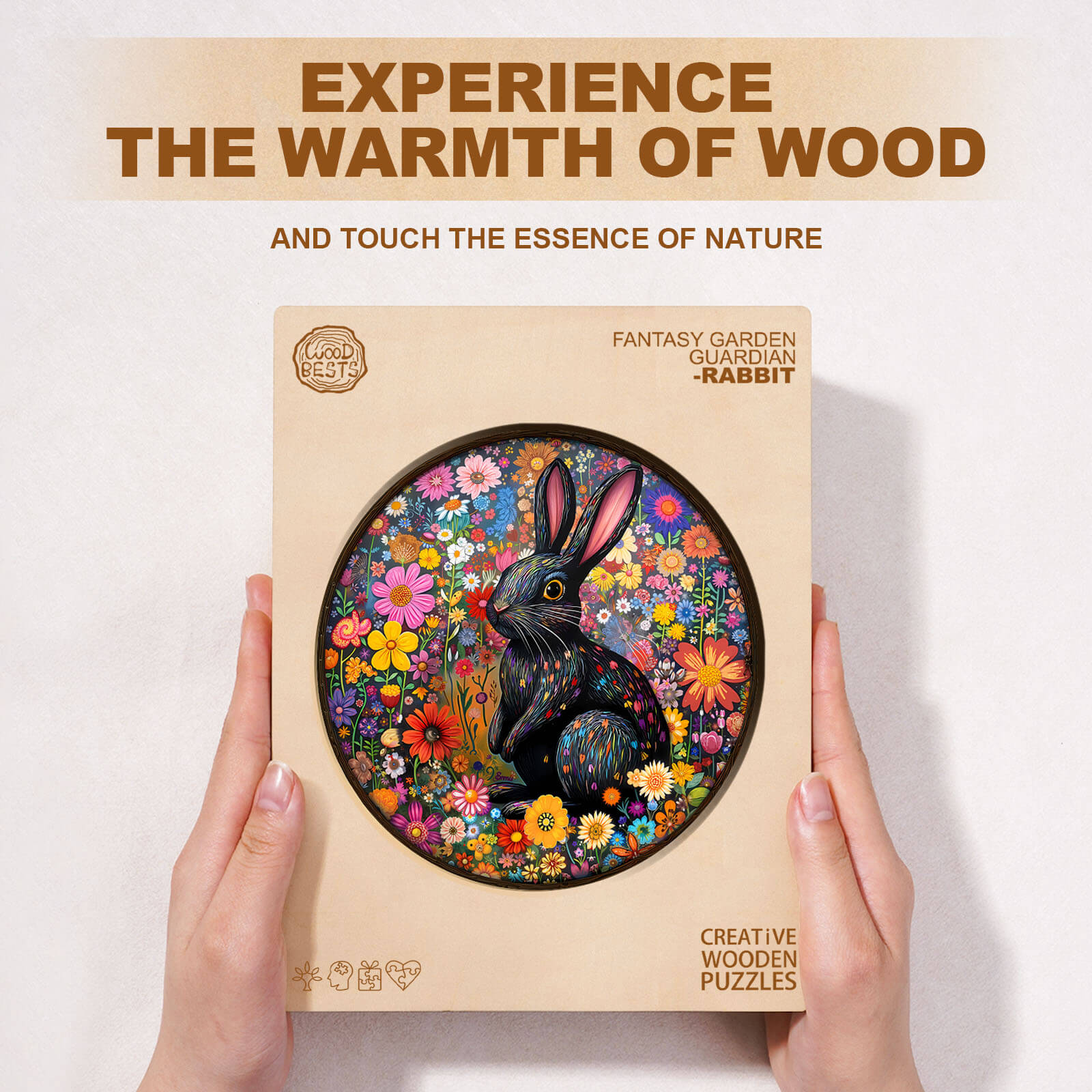 Fantasy Garden Guardian-Rabbit Wooden Jigsaw Puzzle