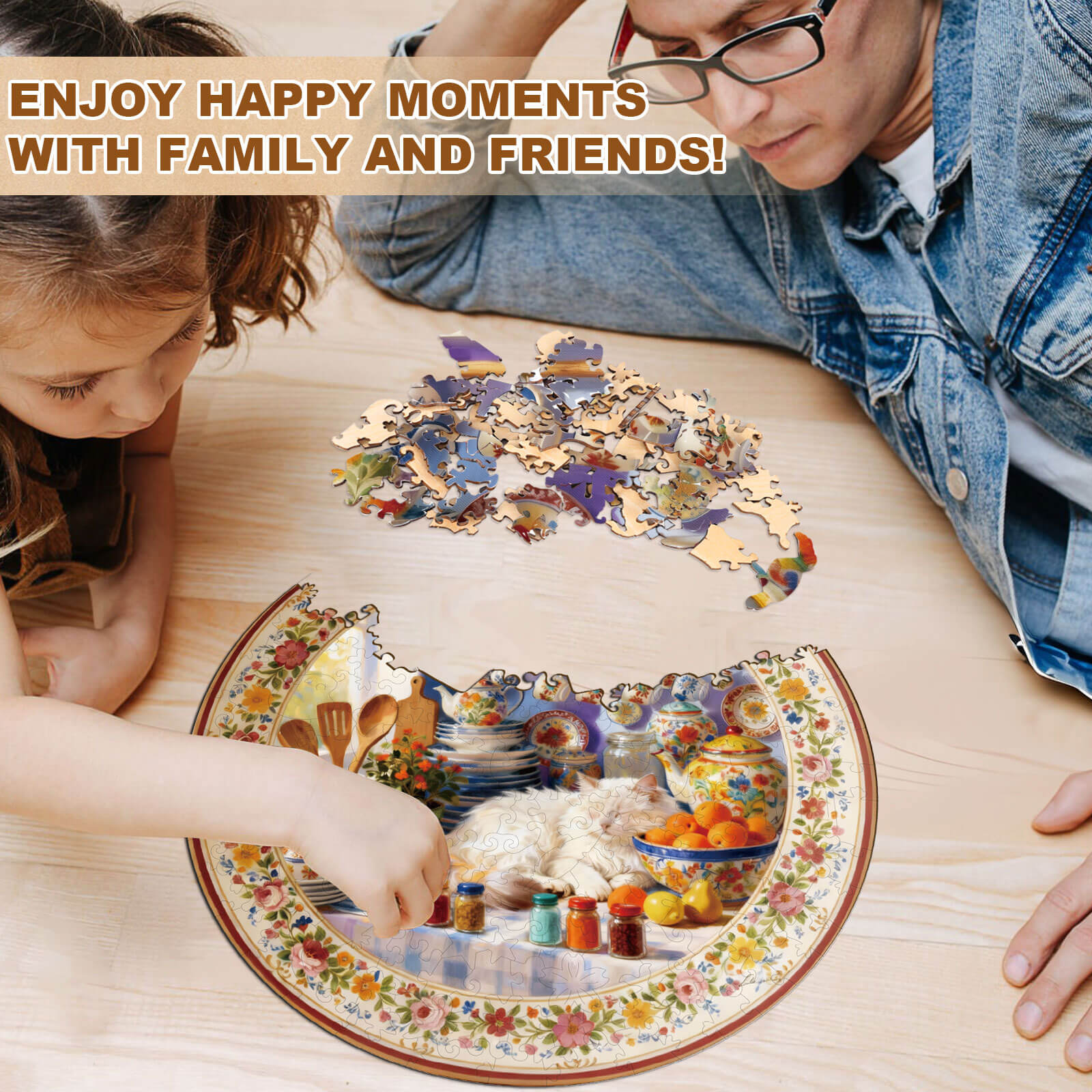 Sunlit Kitchen Wooden Jigsaw Puzzle