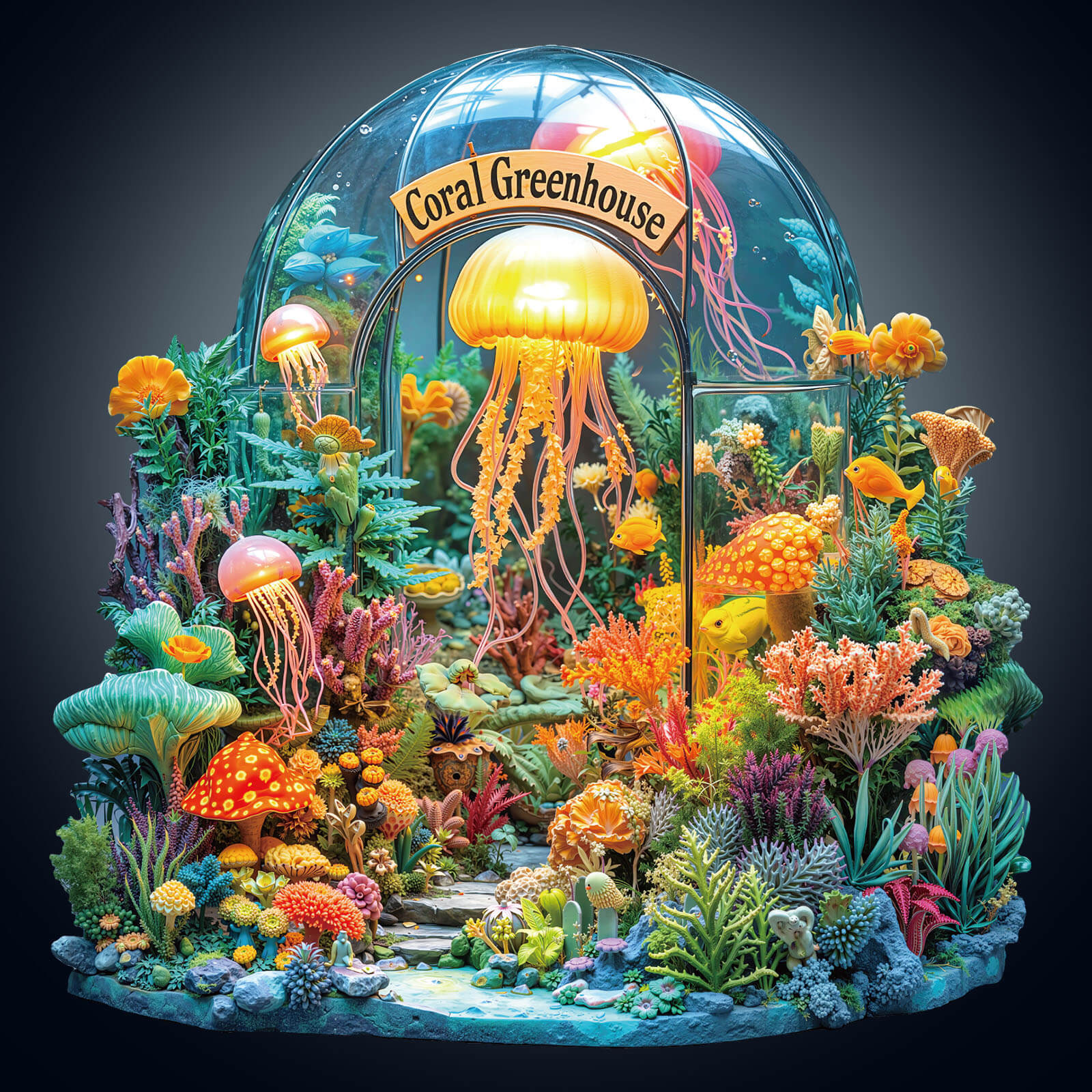 Coral greenhouse Wooden Jigsaw Puzzle