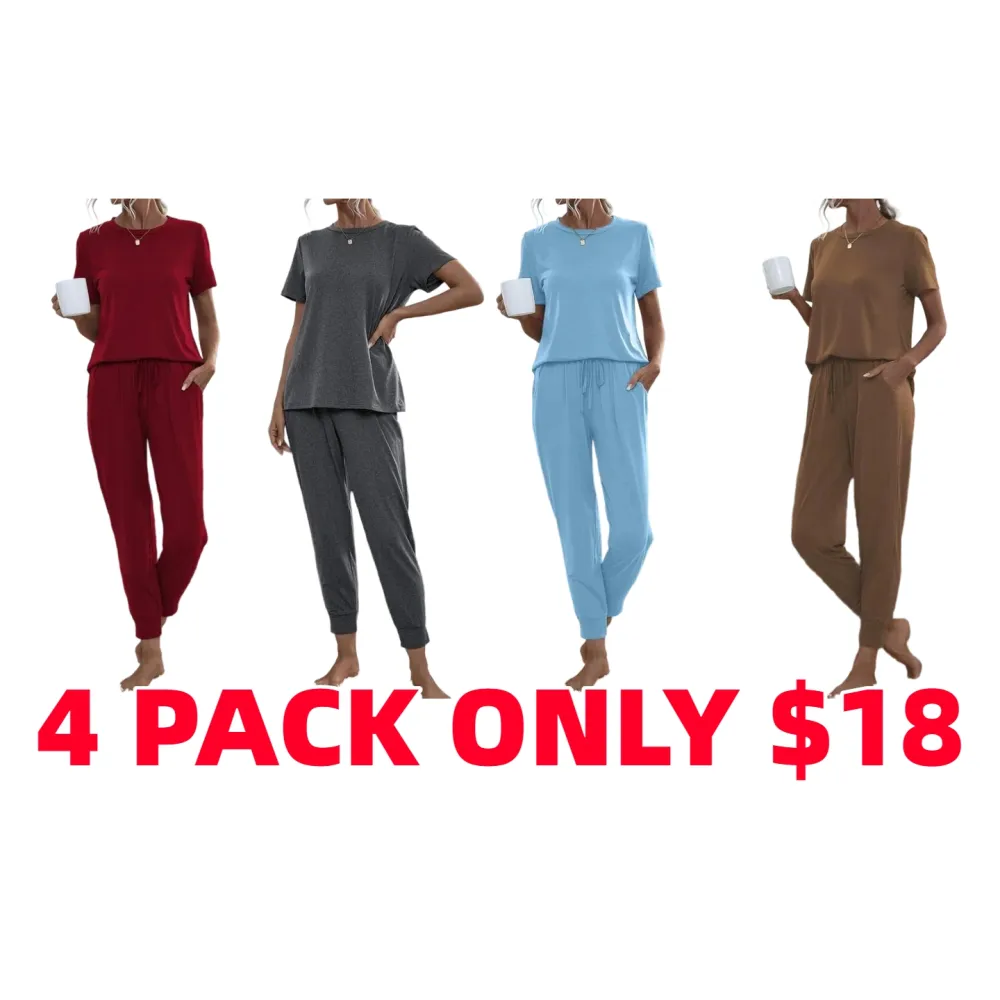 Women's Comfortable Solid Color Lounge Set