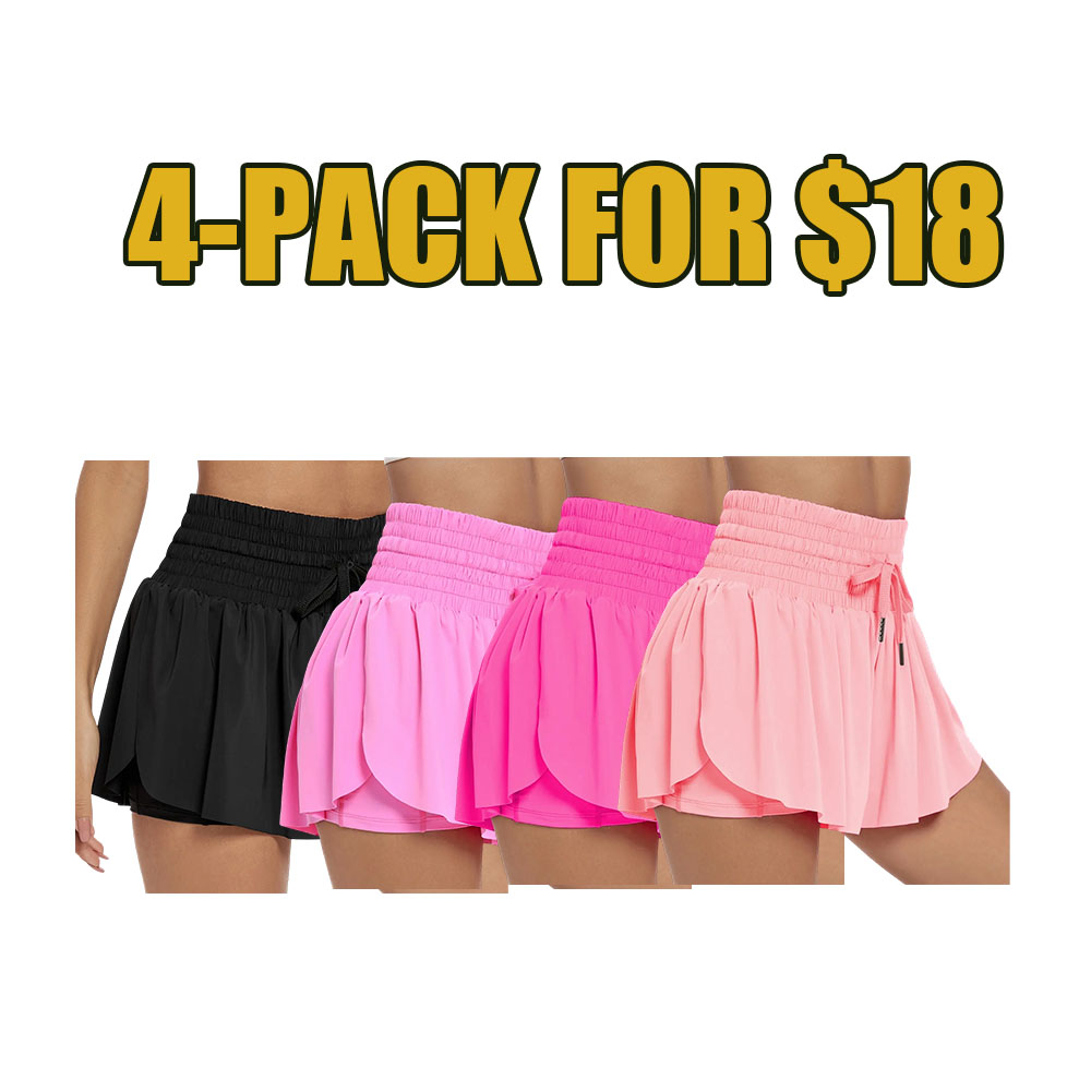 🌟 Product Name: Women's High-Waisted Flowy Athletic Skorts with Pockets - Versatile & Comfortable