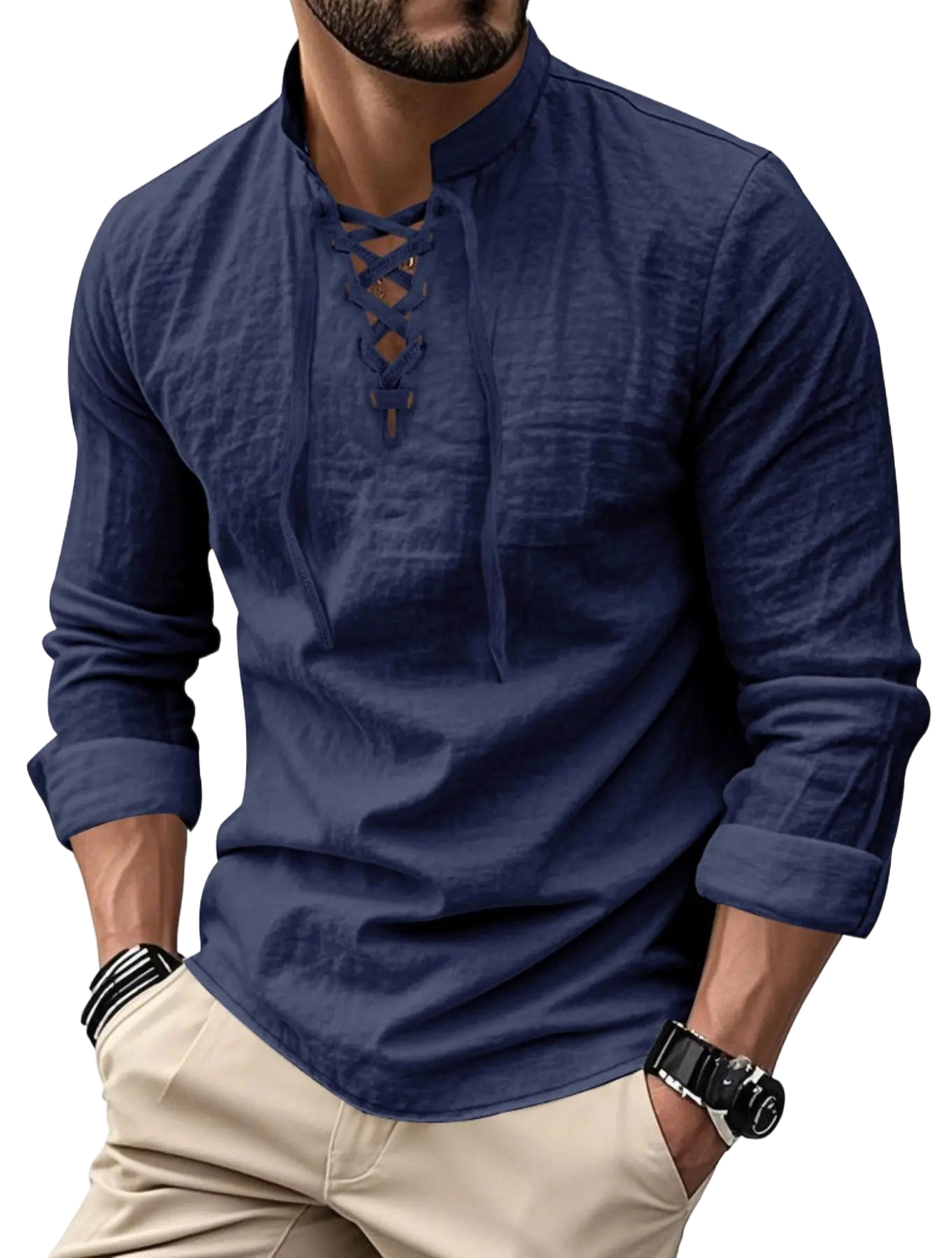 Men's Lightweight Breathable Linen Shirt