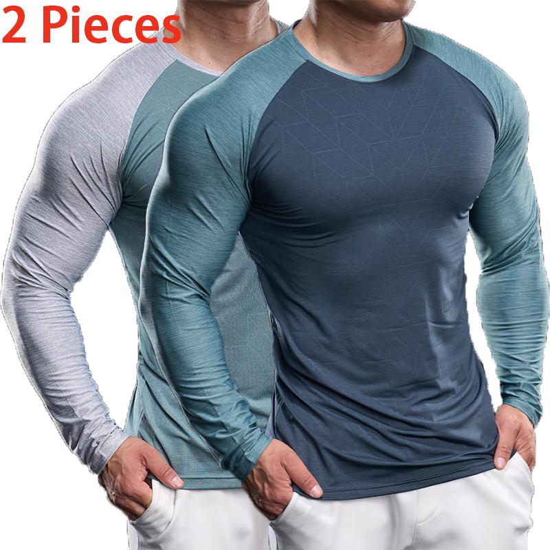 🏃‍♂️ Men’s Quick-Dry Colorblock Performance T-Shirt Set